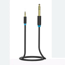 3.5mm to 6.5mm Male to Male Adapter Audio Cable for Amplifier Guitar 0.5m