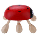 Ladybug Six Feet wooden Massager Massage head Beetle Red