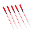 20pcs1ml Disposable Plastic Liquid Dispenser Syringe Needle injection insulinFT
