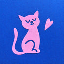 2pcs cat&heart Metal Cutting Dies Stencil Scrapbooking Embossing Craft DIY FT