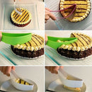 1PC Cake Slicer Cutter Spatula Server Guide Slice Bread Dessert Pastry Slicer