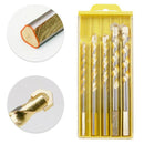 5Pcs Triple-cornered Handle Alloy Multifunctional Drill Bits 6-12Mm Blade D K4G4