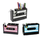 Creative Adhesive Tape Pen Holder Case, Retro Cassette Tape Dispenser Vase