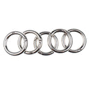 Sturdy 10Pcs Round Snap Open Hook Spring Ring Key Chain Carabiner Climbing