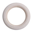 Unfinished Blank Wooden Teether Rings Maple Wood Baby Teething Craft DIY To U2V2