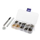 200 Sets Metal Eyelet with Washer Leather Craft Repair Clothing Accessories