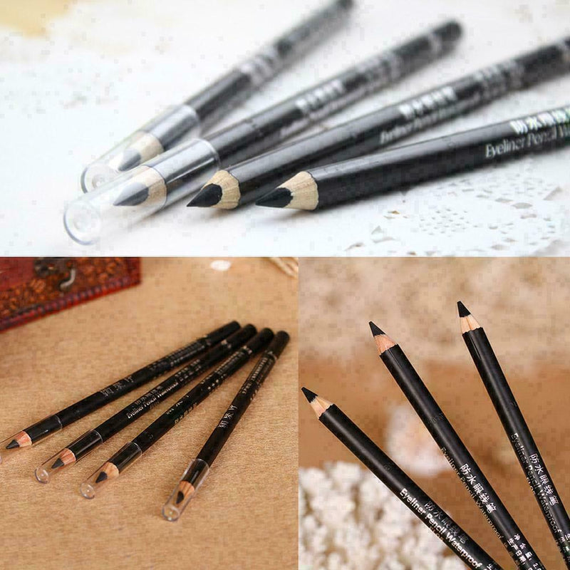 Eyeliner Pencil Stamp Waterproof Black Eyes Beauty K6A0 U5F8 M Long-lasting W5X0