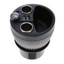 w/Compass Dual-USB Quick Charge Car Charger Adapter 2 Cigarette Lighter Sockets