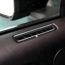 For Ford Mustang 15-17 Carbon Fiber Door A/C Air Vent Frame Cover Trim 1 Pair