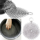 10CM Round Cast Iron Cleaner Rust Pot Pan Cleaning Scrubber Remover Scraper LJ