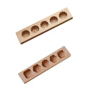 Chinese Traditional Mini Wooden Mid-autumn Festival Mooncake Mold -Flower