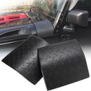 2007-2017 Jeep Wrangler 2 Black Caps Bullet-Proof Hood Diamond Plate Trim  CZJ