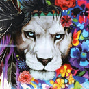 feather lion Patches Heat Transfer Iron On Patch Washable Clothes Stickers FT
