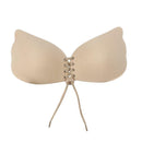 Sexy Wireless Push Up Invisible Bras Women Adhesive Fly Bra (Dot Beige C) A