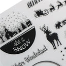 diy christmas winter transparent clear stamp for diy scrapbooking card making FT