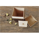 Eco Solid Wood 1 Grid Lid Tea Box Kitchen Storage Organizer Holder Gift