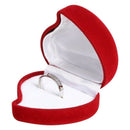 Ring Box Engagement Luxury Red Love Heart Wedding Jewellery Display Box