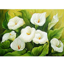 40x30cm DIY 5D Diamond Painting White Lily Cross Stitch Needlework Craft