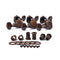 6R Small Square Head Tuning Pegs Tuners Machine Head with Buttons Keys Set
