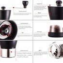 Manual Coffee Grinder, Ceramic Coffee Mill, Adjustable Grind, Glass Jar, Bu Q7C3