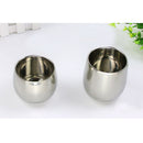 Stainless Steel Coffee Cup Beer Mug Coffee Mug Milk Cup Curved 120ml+200ml