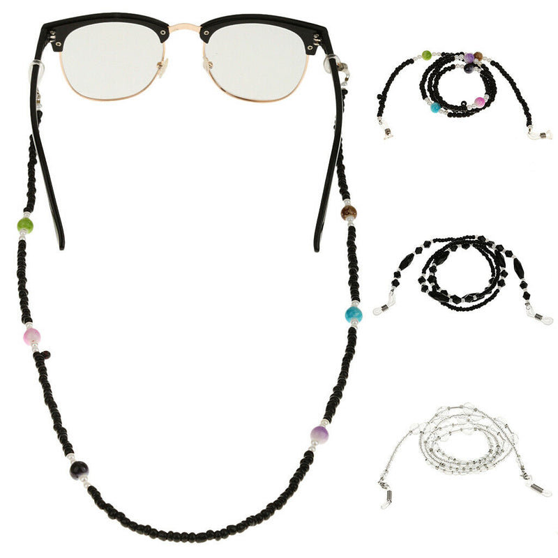 Glasses Strap Neck Cord Sunglasses Eyeglasses String Lanyard Holder Clear
