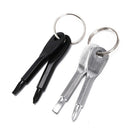 2Pcs Multi Tool Key Ring Screwdriver Outdoor Pocket Tool Set With Keychain 3c