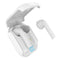 JC-16 TWS Bluetooth Earbuds with Mic Digital Display Charging Case (White)