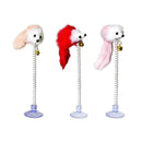 Multicolored toys spring plush mouse sucker Random Color pet cat toys T4Y9. P2E4