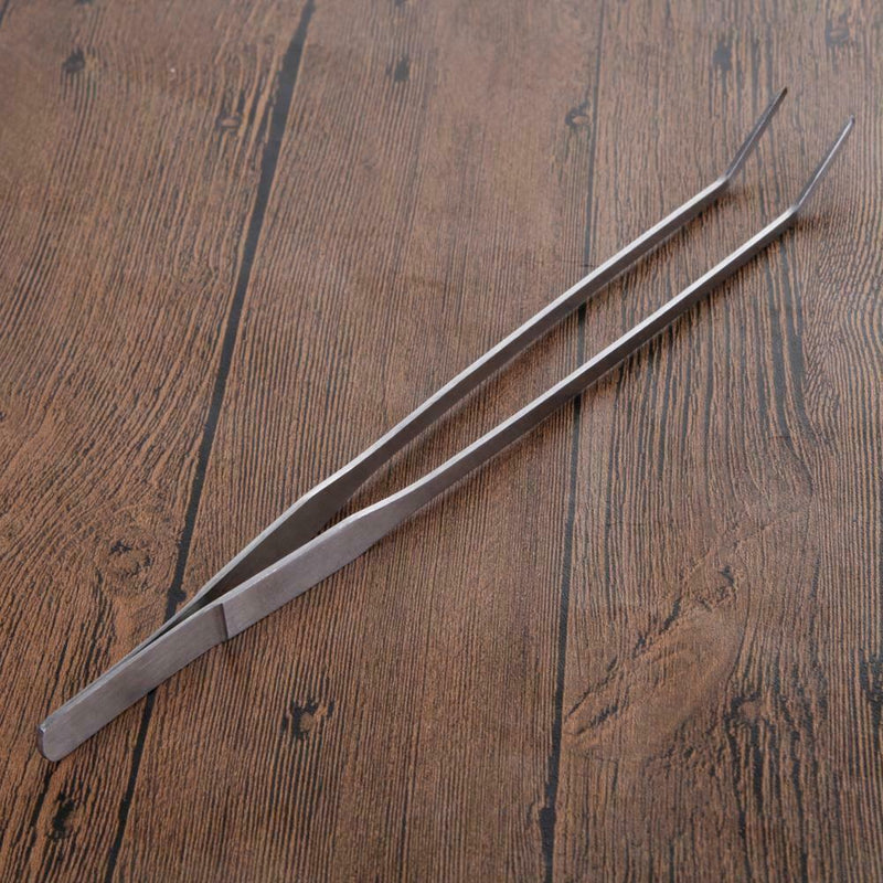 Universal 27CM Aquarium Plant Shrimp Reef Tank Straight Tweezer  Crooked A