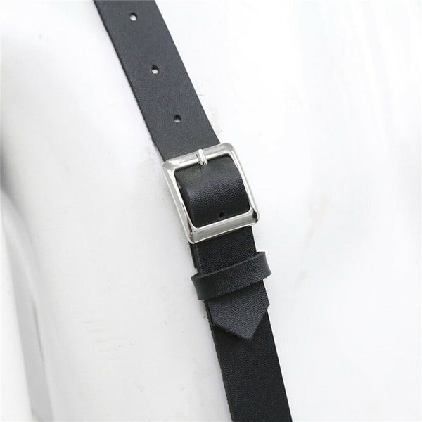 Womens Leather Body Chest Harness Belt Rivet Cage Bra Strap Metal  Party