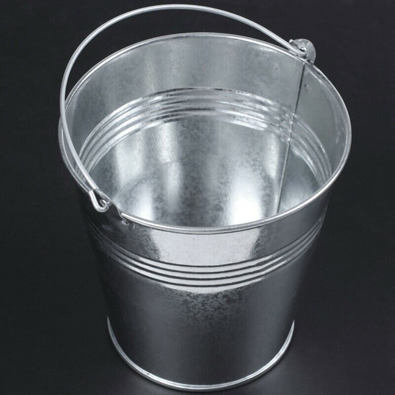 Mini Metal Bucket Set Of 6-10.5x8x12cm P8S3