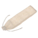 1pc Portable Metal Straw Bags Resuable Straw Linen Storage Bag Tableware  ï¼W