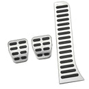 Auto Pedal Cover Set Gas Fuel Brake Clutch Footrests Cover Set for Car Stainless