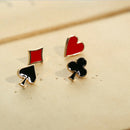 4Pcs Cartoon Poker Lapel Pin Clothes Brooches Backpack Collar Badges Jewelr Dz