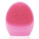 Pink Electric Battrey Facial Cleansing Brush Silicon Vibration Mini Cleaner H2Y1