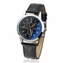 Fashion Blu Ray Glass Mens Watches Neutral Quartz Simulates The Wrist Watch AU