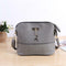 Women Fashion Crossbody Bag PU Plaid Deer Pendant Shoulder Bag(Grey)