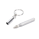 Telescopic Stainless Steel Pen Keyring Keychain Emergency Signature Tool Gift-OZ
