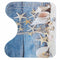 3 Piece Floral Non Slip Soft Bath Mat Set Pedestal Bathroom Toilet Cover Ru R6J7