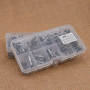 80Pcs Fishing Rod Guide Tip  Set Repair Kit Stainless Steel Frames with Fish Box