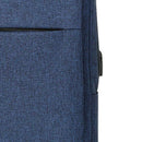 Oxford Cloth Notebook Backpack USB Charging 15.6 inch Laptop Bag (Blue)