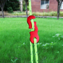 6Pcs Aluminum Alloy Guyline Cord Adjuster Camping Tent Shelter Tensioner Fo