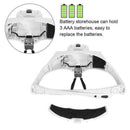 Magnifying Glass Lens LED Light Lamp Visor Head Loupe Jeweler Headband Magni Kw