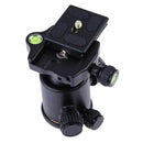 Aluminum Tripod Ball Head Ballhead With Quick Release Plate(Black)