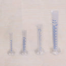 4pcs Plastic Graduated Laboratory Measuring Cylinder 10mL,25mL,50mL,100mL Kit