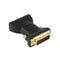Standard DVI-I 24+5 Male to Black 3 RCA Female Connector Converter Plug
