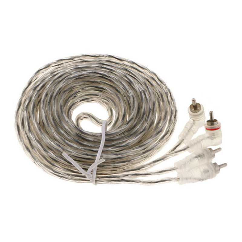 2RCA Male to 2RCA Male Plastic Shell Stereo Audio Cable, RCA Cable - 5m