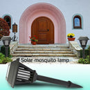 2 LED Garden Lawn Solar Mosquito Killer Purple Light Insect Pest Bug Zapper Lamp