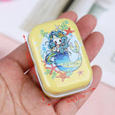 Mermaid mini tin box Sealed jar packing boxes jewelry candy box small storageOZ